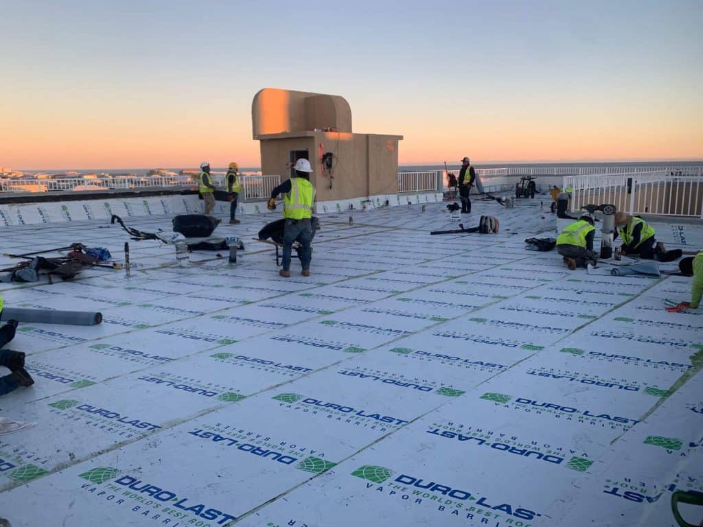 Duro-Last Vapor Barrier Installation